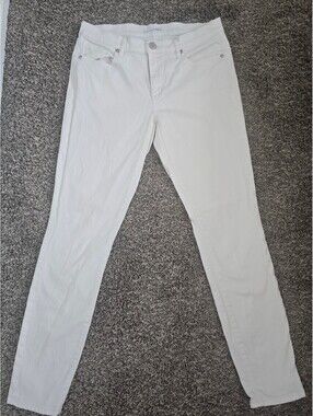 Ann Taylor LOFT Modern Skinny White Jeans Size 28/6